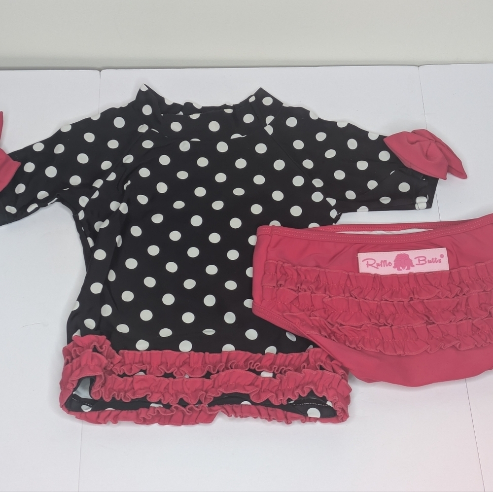 Ruffle Butts Polka Dot 2 Piece Bathing Suit 12-18m